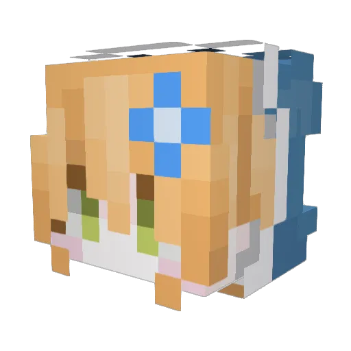 Saryu_sinaga Minecraft avatar head, 3D render