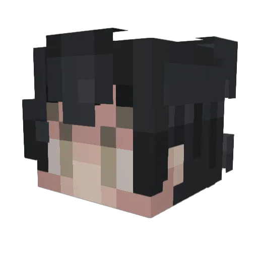 Sarzgmr Minecraft avatar head, 3D render