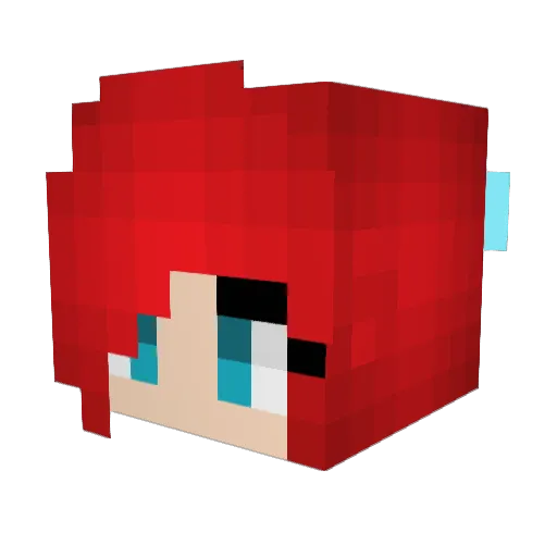 SasCas26 Minecraft avatar head, 3D render