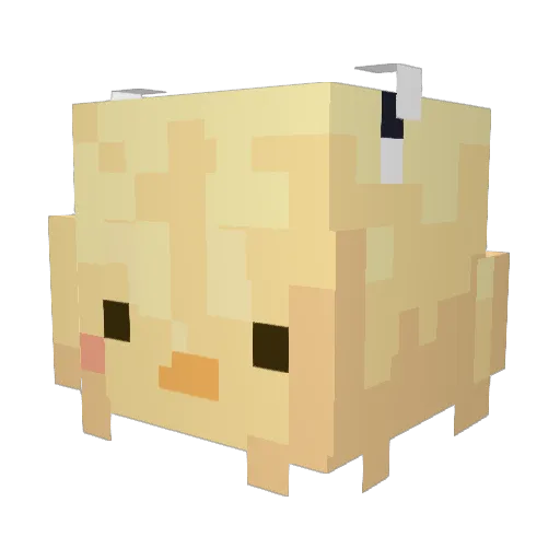 SasSassy Minecraft avatar head, 3D render