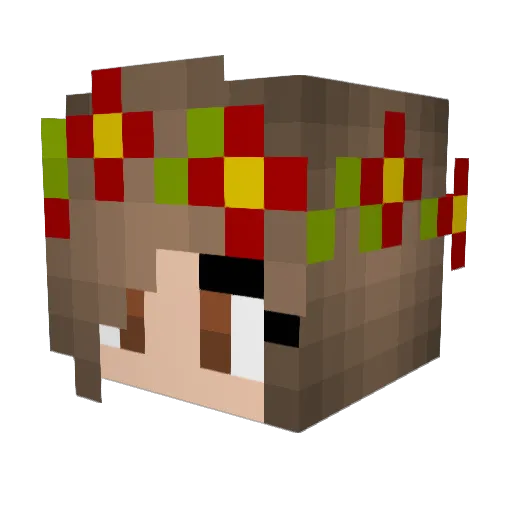 SasaGame Minecraft avatar head, 3D render