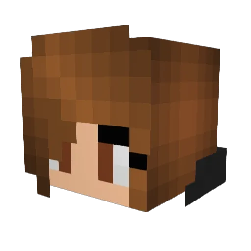 SasaMine4 Minecraft avatar head, 3D render