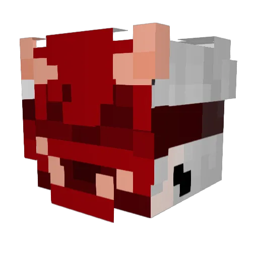 Sasamas Minecraft avatar head, 3D render