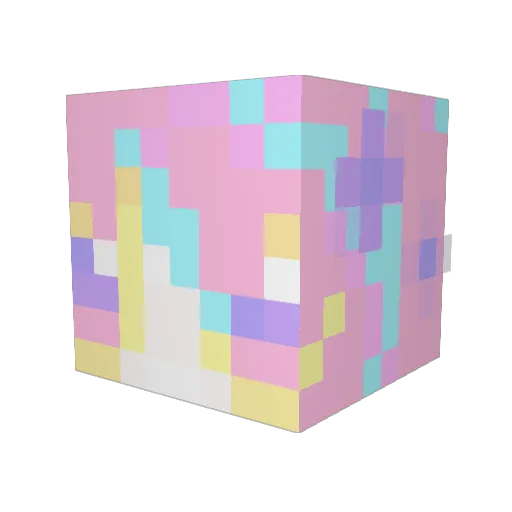 Sasamitty Minecraft avatar head, 3D render