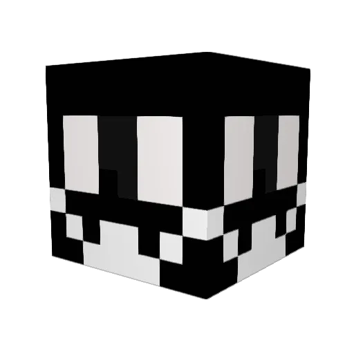 Sasat0 Minecraft avatar head, 3D render