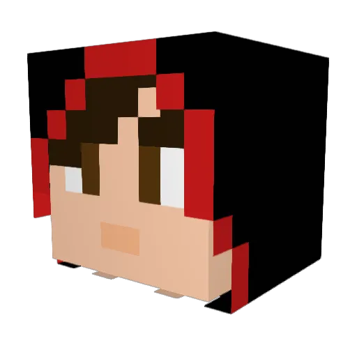 Sasha2104 Minecraft avatar head, 3D render