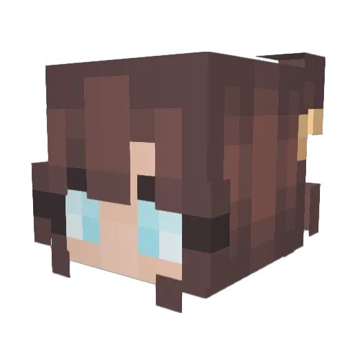 SashaGaming Minecraft avatar head, 3D render