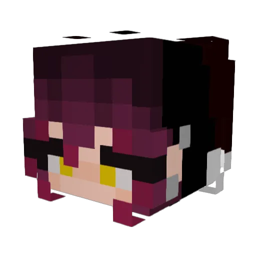 SashaStranger Minecraft avatar head, 3D render