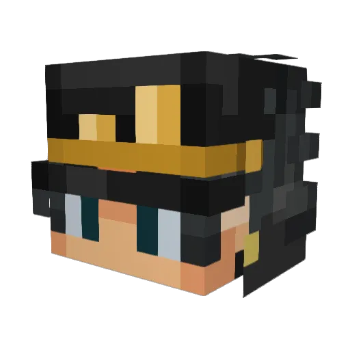 SashaVer3 Minecraft avatar head, 3D render