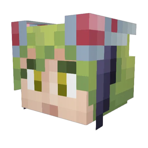 SashaVerner Minecraft avatar head, 3D render