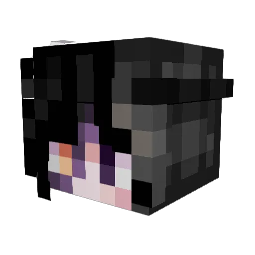 SashaVoid Minecraft avatar head, 3D render