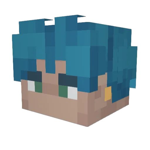 SashaZU905 Minecraft avatar head, 3D render