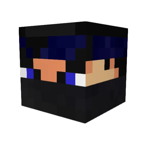 Sashi_xo Minecraft avatar head, 3D render