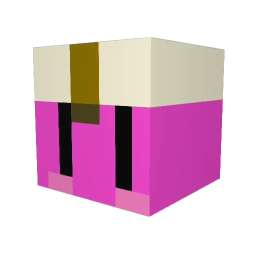 Sashke1002 Minecraft avatar head, 3D render