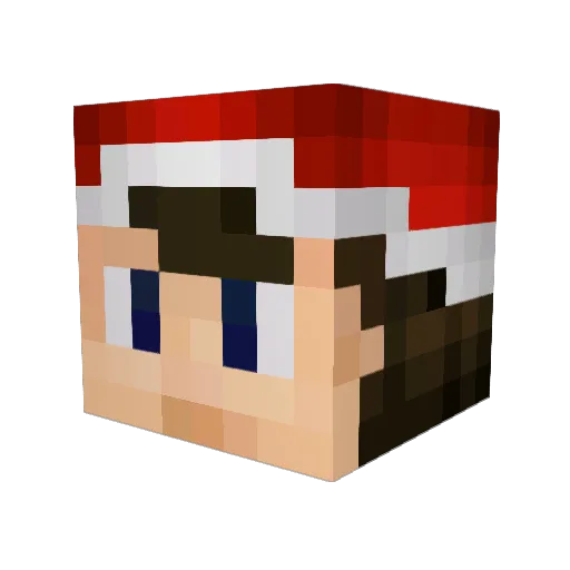Sashkooo Minecraft avatar head, 3D render