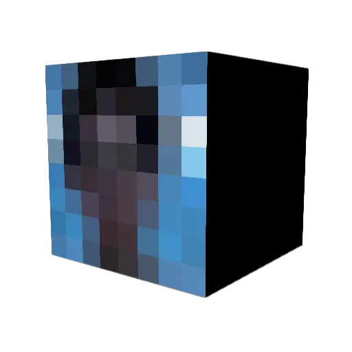 SashoFiolo Minecraft avatar head, 3D render