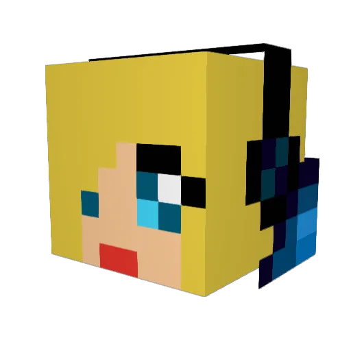 Sasi97 Minecraft avatar head, 3D render