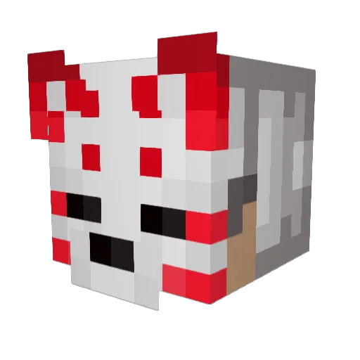 Sasigo Minecraft avatar head, 3D render