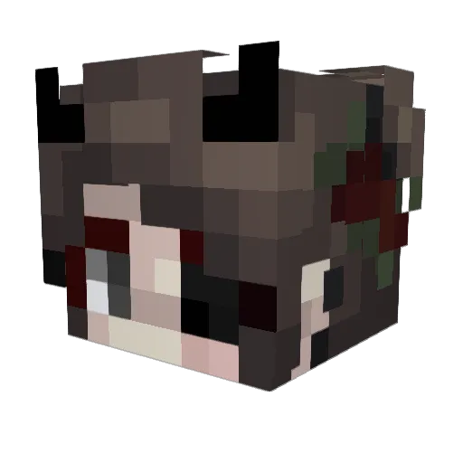 Saskia_saskia Minecraft avatar head, 3D render