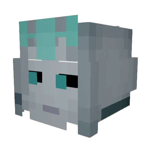 SaskritUchiha Minecraft avatar head, 3D render