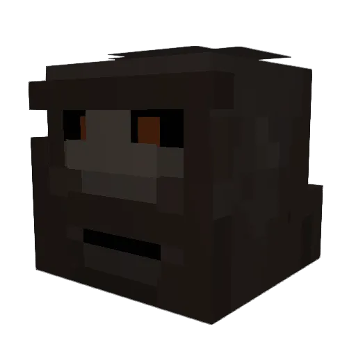 SasquatchCy Minecraft avatar head, 3D render