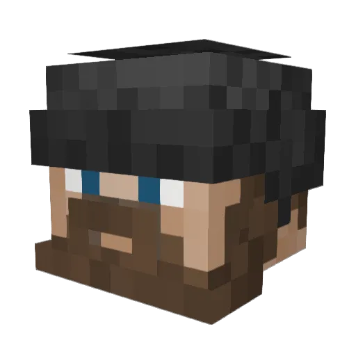 Sasquatch_alex Minecraft avatar head, 3D render
