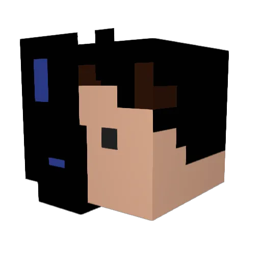 Sassakyu Minecraft avatar head, 3D render