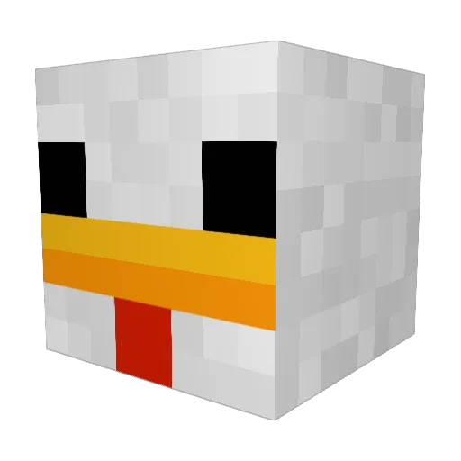 Sassaphraz Minecraft avatar head, 3D render