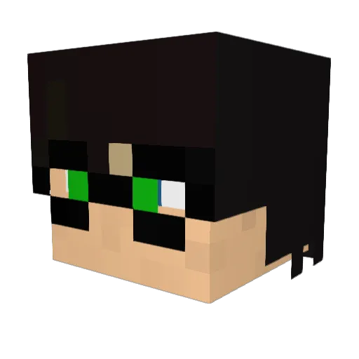 Sassicass Minecraft avatar head, 3D render