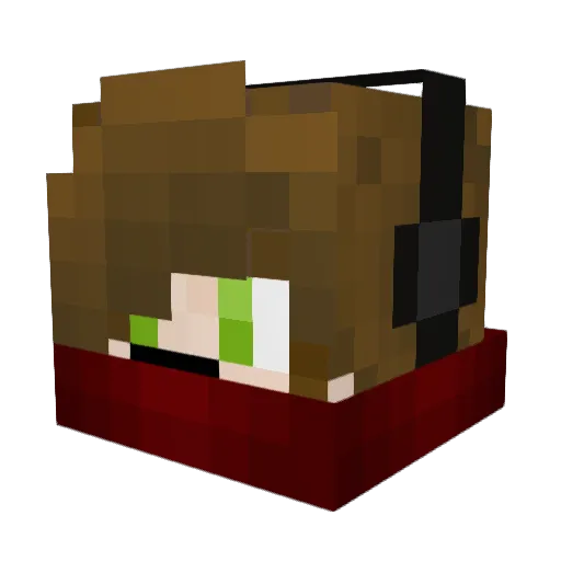 Sassiska Minecraft avatar head, 3D render