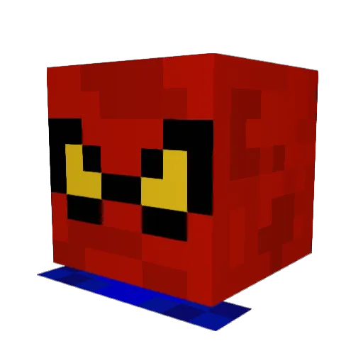 Sassle Minecraft avatar head, 3D render