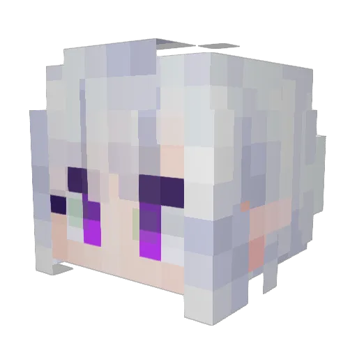 Sasso_man Minecraft avatar head, 3D render