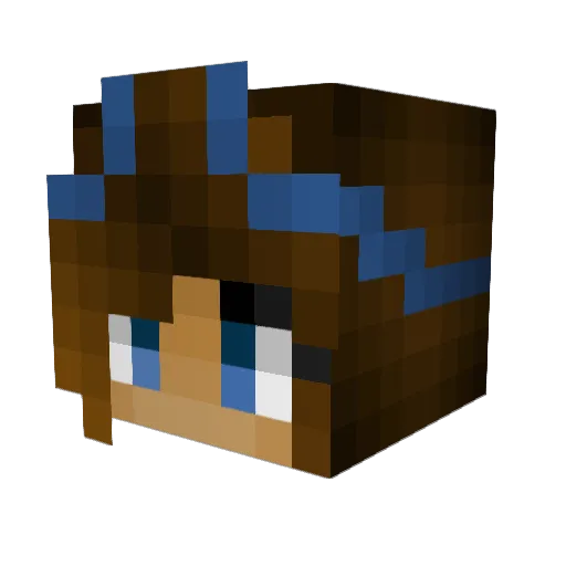 SassyChicken Minecraft avatar head, 3D render