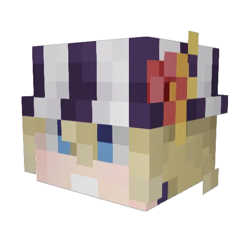 SassyFireStar Minecraft avatar head, 3D render