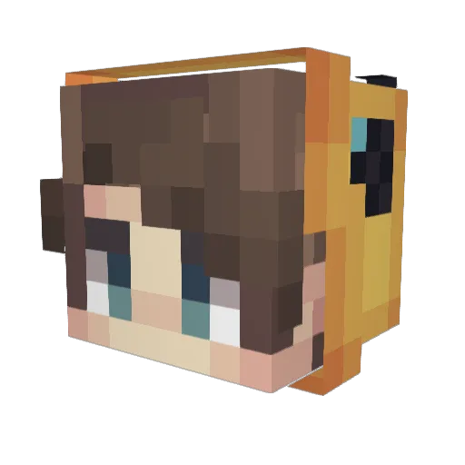 SassyGay Minecraft avatar head, 3D render
