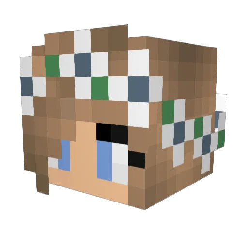 SassyKitty2002 Minecraft avatar head, 3D render