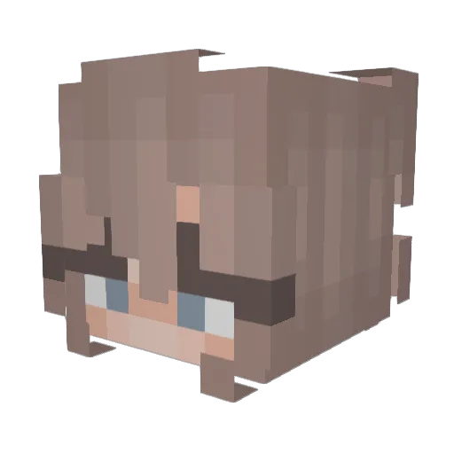 SassyMe666 Minecraft avatar head, 3D render