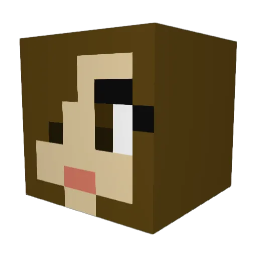SassySky143 Minecraft avatar head, 3D render