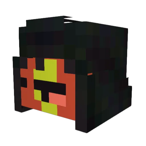 Sasuke171 Minecraft avatar head, 3D render