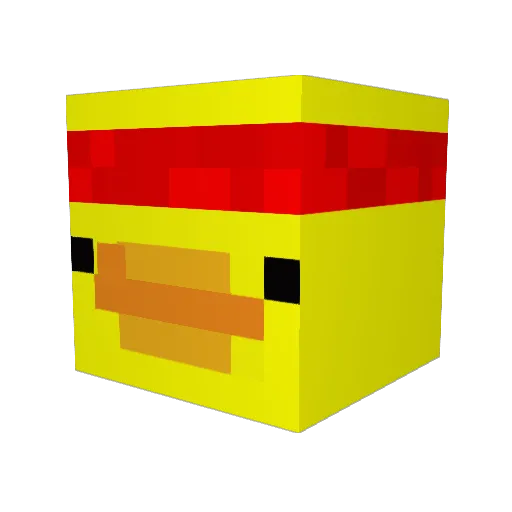 Sasuke_Op Minecraft avatar head, 3D render