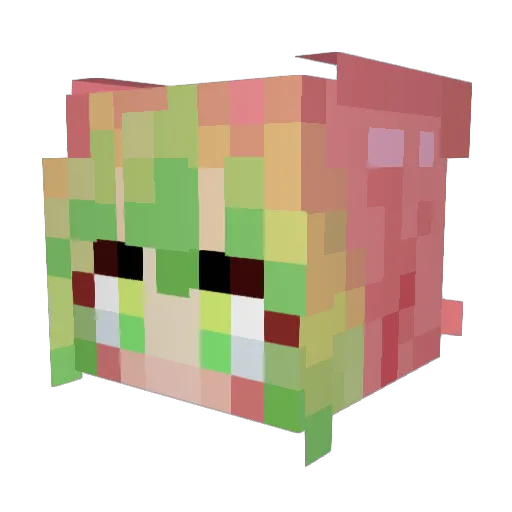 Sasuke_kakashi Minecraft avatar head, 3D render