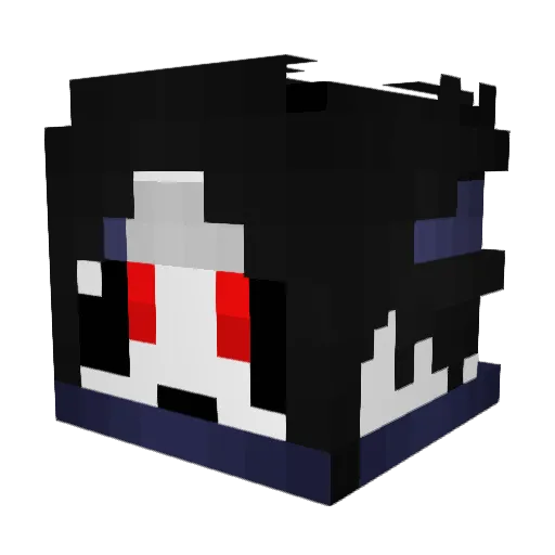 Sasukeoftheleaf Minecraft avatar head, 3D render