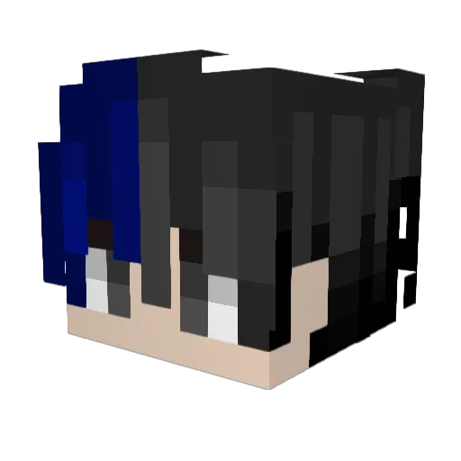 SasukiDoom Minecraft avatar head, 3D render