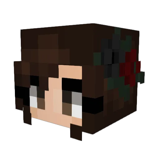 Sasuo_ Minecraft avatar head, 3D render