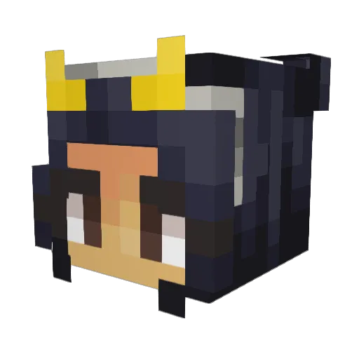SasutheStrange Minecraft avatar head, 3D render