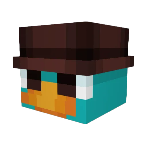 Sat1re7 Minecraft avatar head, 3D render