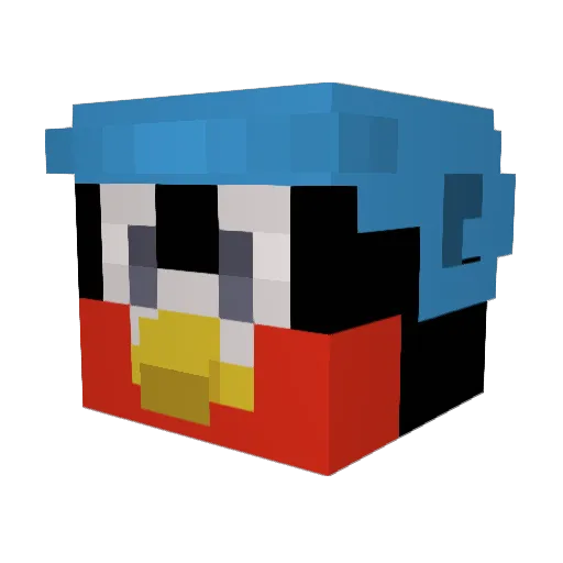 SatKit Minecraft avatar head, 3D render