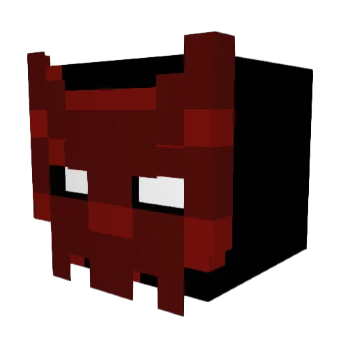 SataSensei Minecraft avatar head, 3D render