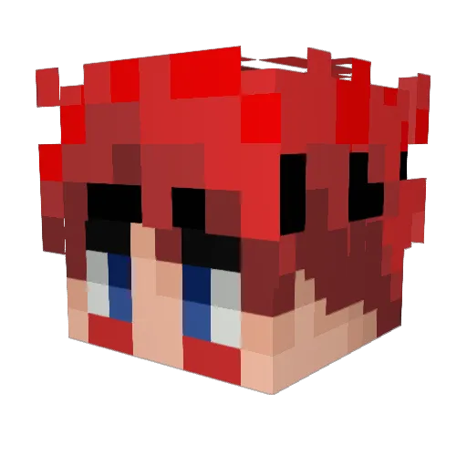 SataanzZz Minecraft avatar head, 3D render