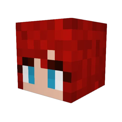 SatakeUchiha Minecraft avatar head, 3D render